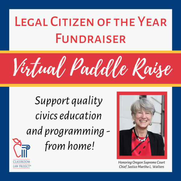 Support Civics Learning Project in our Virtual Paddle Raise!