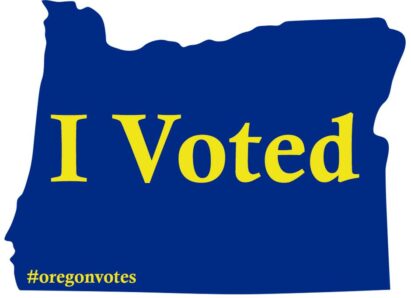 I Voted Sticker Oregon